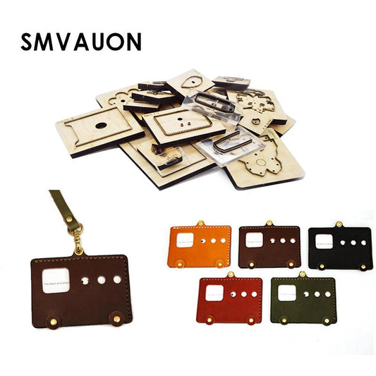 SMVAUON Wooden Cutting Dies Diy Keychain Cute Leather Small Truck Pendant Keychain Suitable For Die Cutting Machine Leather Tool