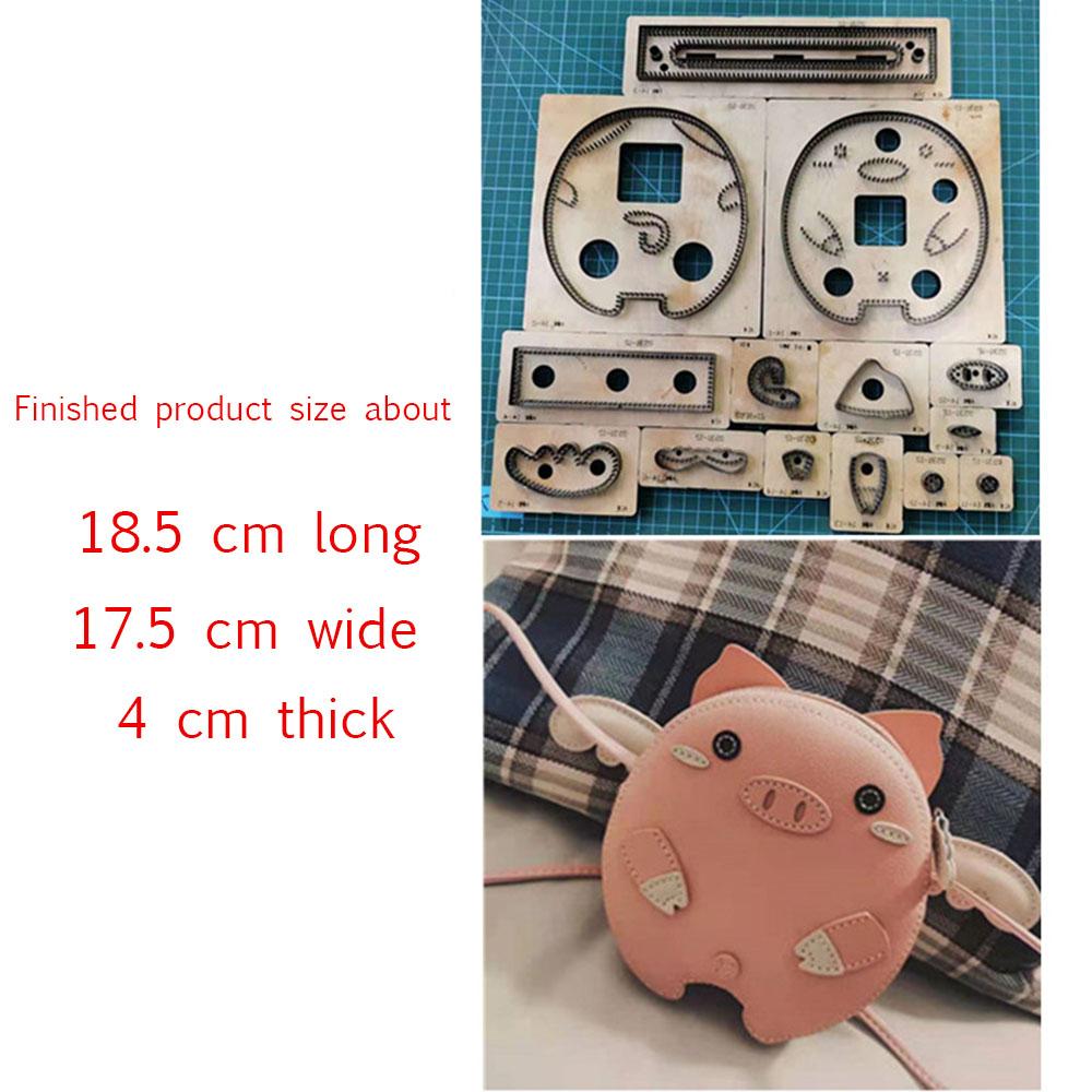 Diy Craft Cute Pig Wallet Wooden Cutting Die Making Decor Supplies Dies Template Suitable For Common Die-Cutting Machines