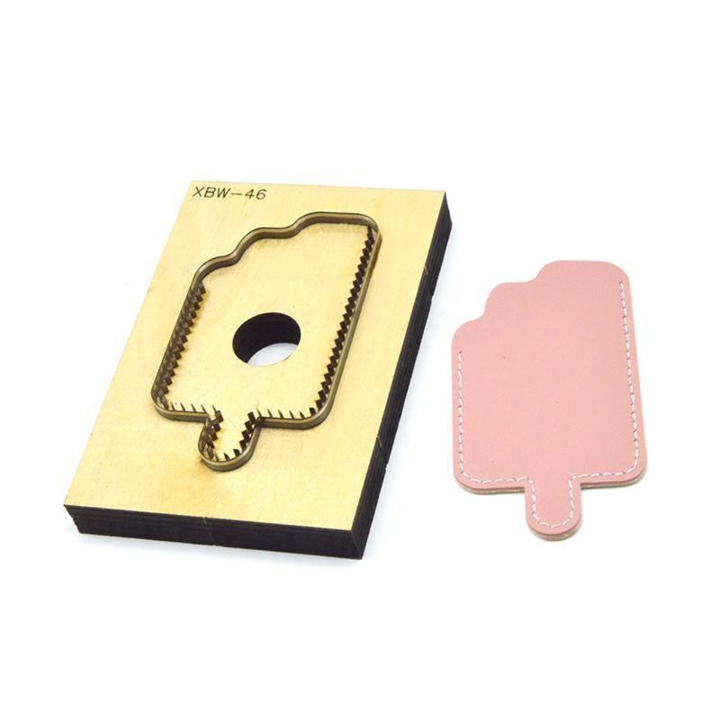 SMVAUON DIY Credit Card Holder Coin Purse Ice Cream Leather Cutting Die Handicraft Tool Punch Cutter Mold Wallet Laser Cut Die