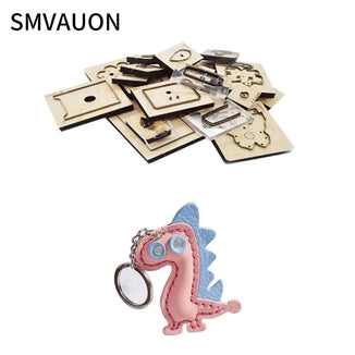 Wooden Cutting Die Diy Hand Leather Key Pendant Making Decor Supplies Dies Template Suitable For Common Die-Cutting Machines