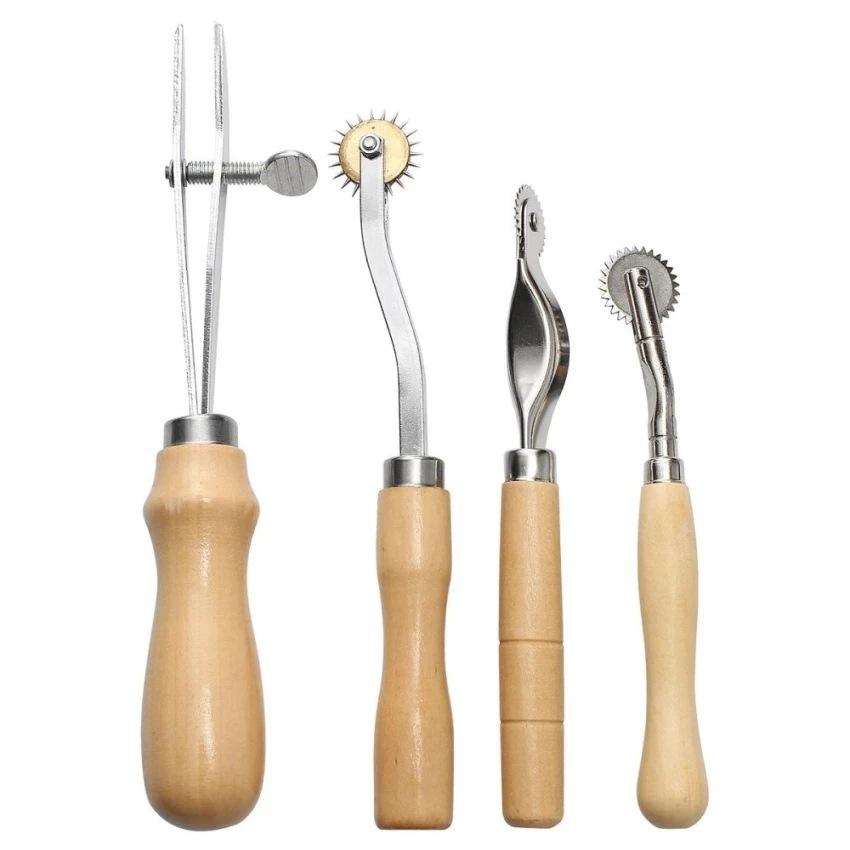 Leather hand tools DIY set tools DIY 37-piece leather craft set Hand-stitched diamond cutting craft leather craft tool set