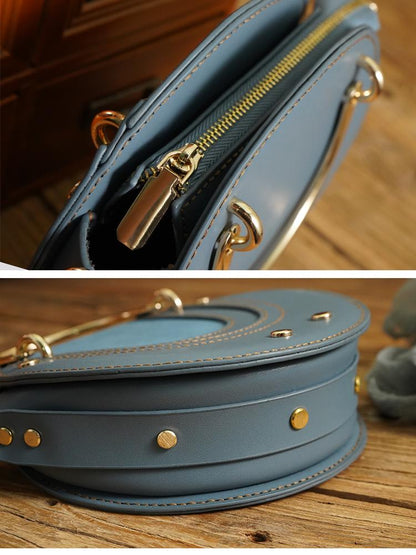 Christmas gift handmade DIY material bag handmade rivet small round bag