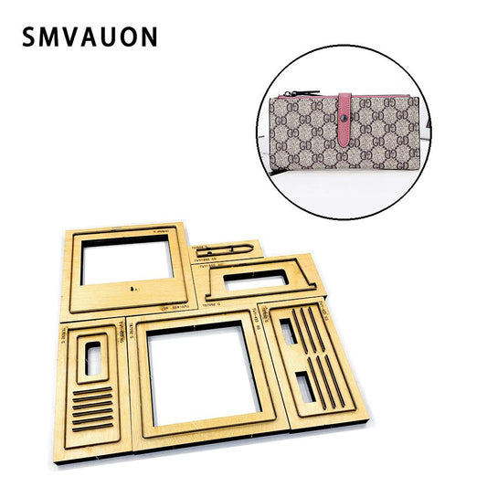 SMVAUON  Leather Tools Mould Cutting Dies Stylish Folding Wallet Suitable For Common Die-cutting Machines In The Market