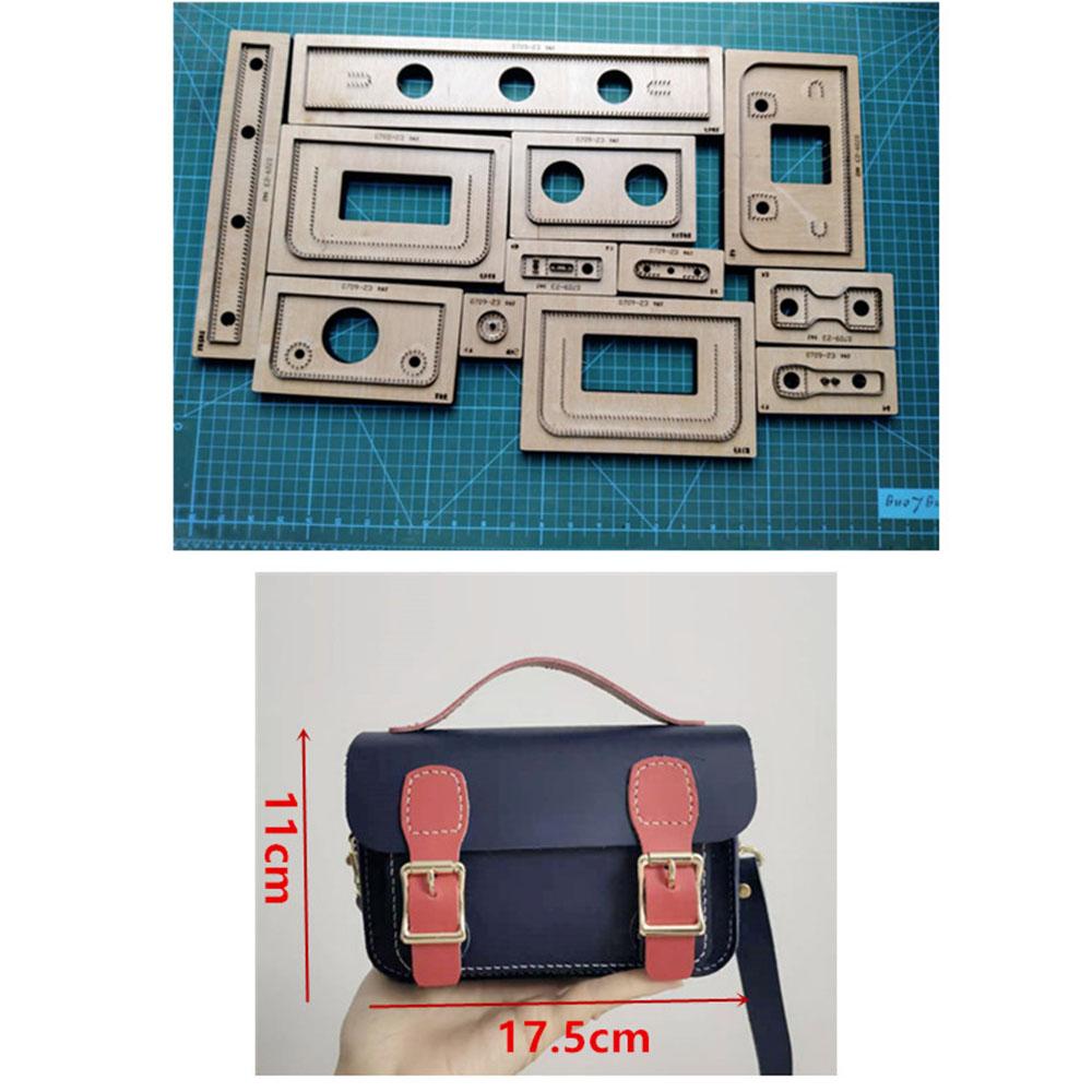 Wood Cutting Die Leather Messenger Bag Craft Laser Mold Handmade Leather Goods Dies Template Suitable For Die Cutting Machine