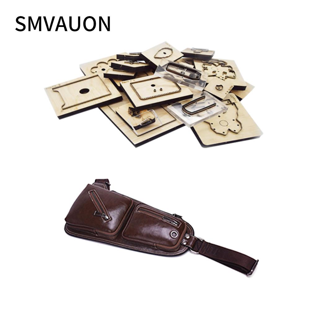 SMVAUON Men's Fashion Beltbag Leather Cutting Dies Wooden Mold Diy Handmad Crafts Mold Suitable For Die Cutting Machine