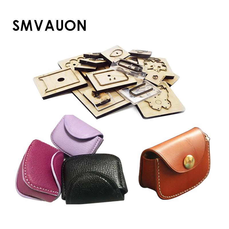 SMVAUON Wood Die Cutting DIY Fashion Leather Small Bag Cutting Die Punching Tool Steel Card Bag Suitable For Die Cutting Machine