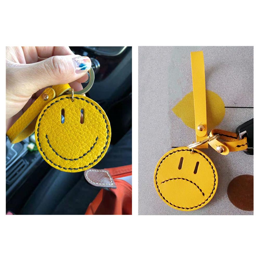 Leather Cutting Mould DIY Emoticon Smile Crying Face Car Keychain Pendant Mould Punching Tool Laser Mould