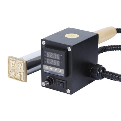 New Hot Stamping Machine Handheld Leather Stamp soldering Iron Custom Logo Leather Embossing Machine for Wood Food Cookie Cake