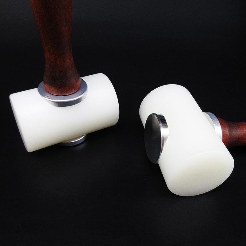 New Handheld Leather Carving Hammer DIY Craft Cowhide Punch Cutting Nylon Hammer Tool with Wood Handle Leather craft Carving