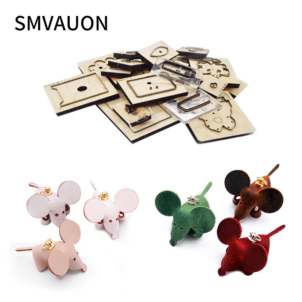 SMVAUON DIY Handmade Charm  Fashion Leather Bag Mouse Model Wood Die Cutting New Ladle Die Cutting Die