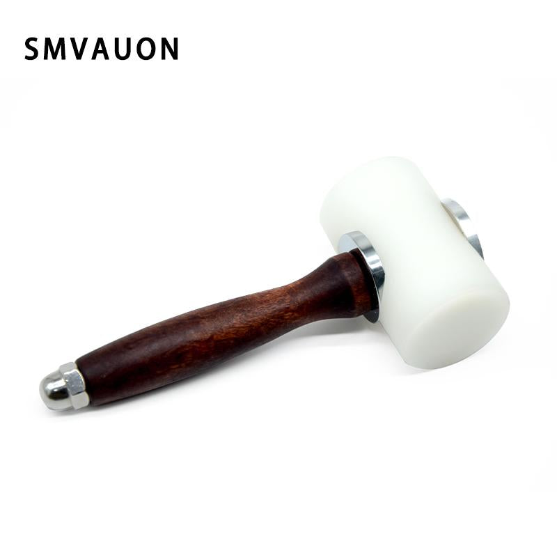 New Handheld Leather Carving Hammer DIY Craft Cowhide Punch Cutting Nylon Hammer Tool with Wood Handle Leather craft Carving