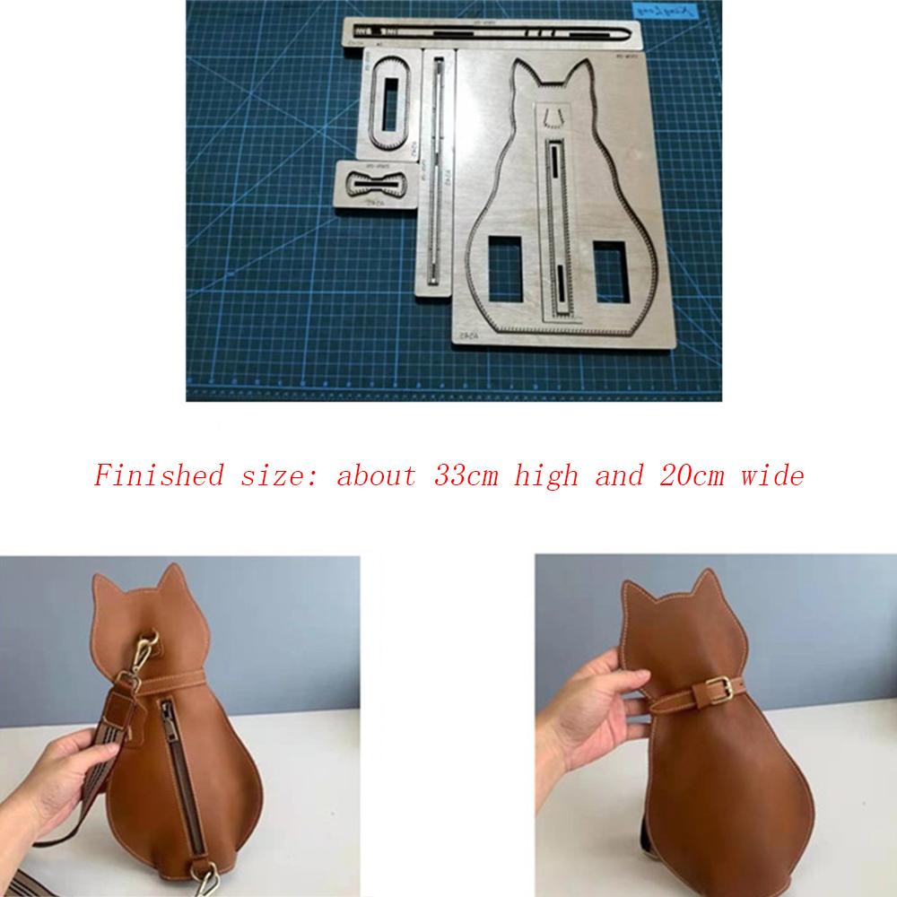 2021 New Wooden Cutting Die DIY Cat Leather Pendant Craft Laser Mold Handmade Dies Template Suitable For Die Cutting Machine