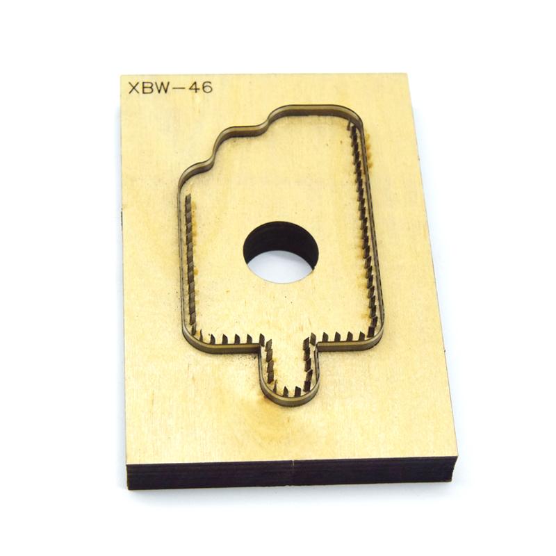 SMVAUON DIY Credit Card Holder Coin Purse Ice Cream Leather Cutting Die Handicraft Tool Punch Cutter Mold Wallet Laser Cut Die