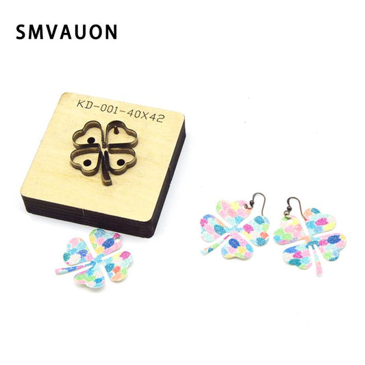 SMVAUON New Metal Cutting Dies Leaves Earrings Cutting Mold Wood Dies For Leather Blade Rule Cutter For Crafts Paper Leather