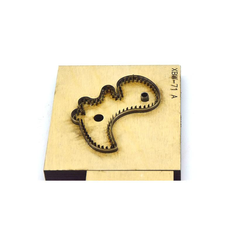 SMVAUON Cutting Die Customized Dinosaur Key Bag Ring DIY Keychain Pendant Japanese Steel Wood Cut Mould Leather Hand Punch Tool