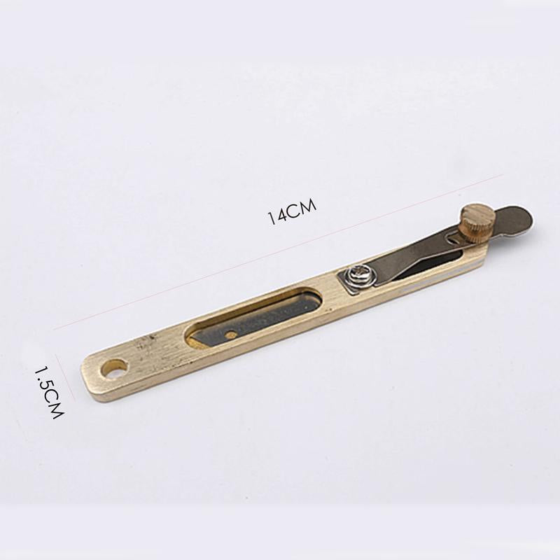 Leather Craft Tools DIY Incision Cutter Knife Copper Trimming Knife with Blade Leather Cutting Tool Patchwork Fabric splitter