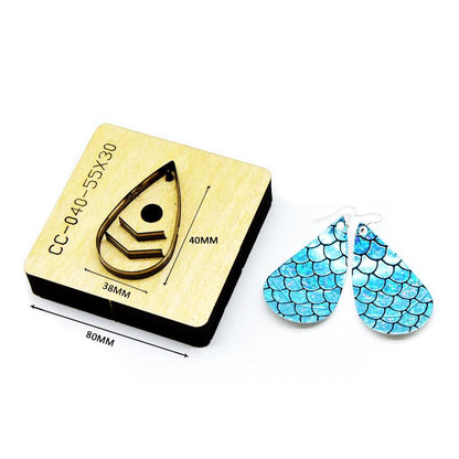 Leather Earring Cutting Die Steel Rule Die Leather Decoration Tool For Die Cutting Machine DIY Handicraft Cutter