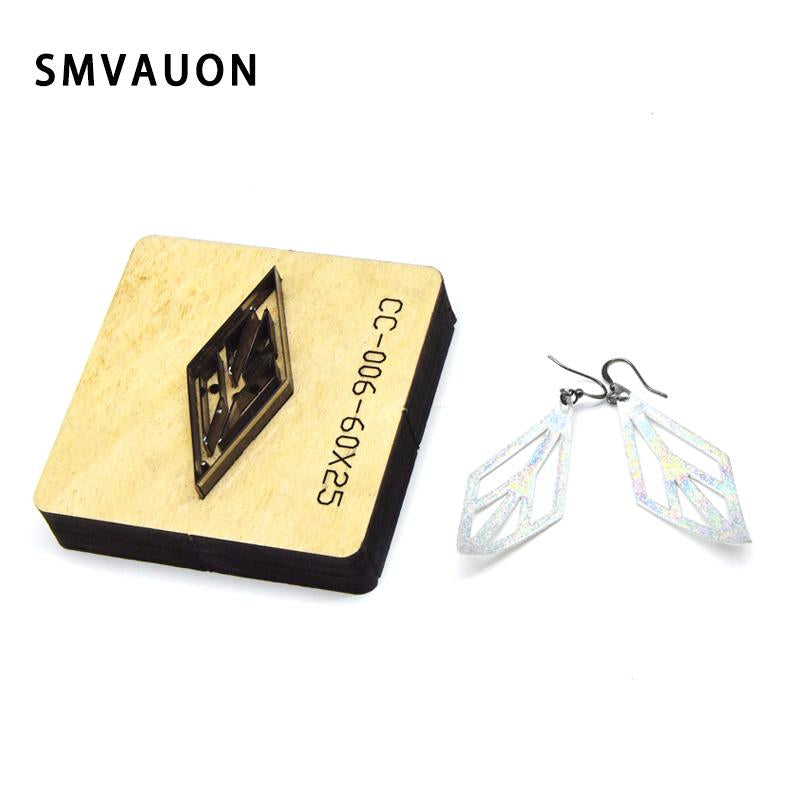 SMVAUON Prismatic Earrings Cutting Dies 2021 New Die Cut & Wooden Dies For Leather Blade Rule Cutter For Diy Leather Crafts