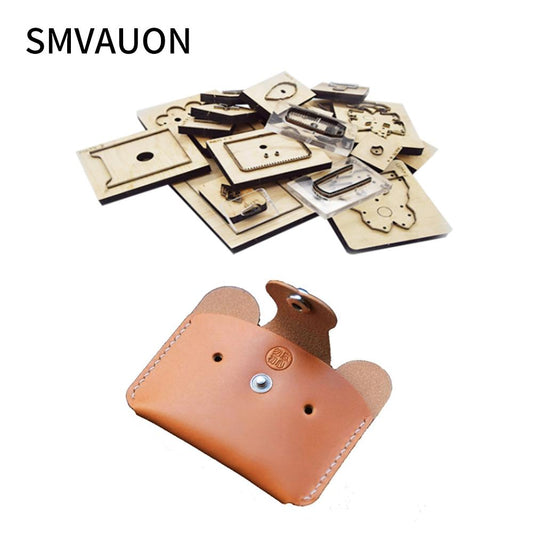 SMVAUON Fashion Card Package Wood Mold Cutting New 2021 Diy Coin Purse Cutting Die Knife Mould For Leather Craft