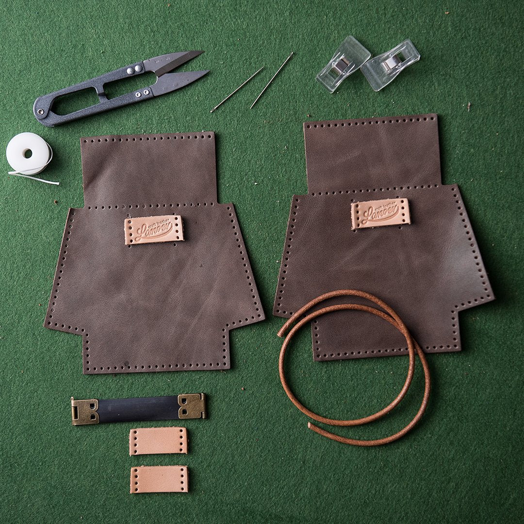 DIY handmade material package # full leather coin bag handmade handmade mini cute
