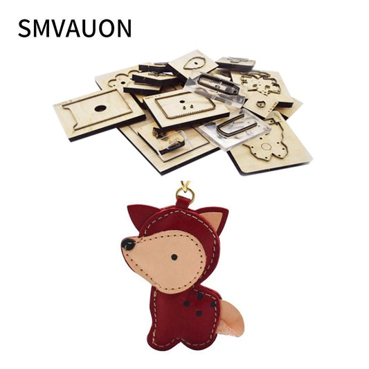 SMVAUON Wood Die Cutting DIY 2021 Handmade New Fawn Jewelry Leather Pendant Suitable For Cutting Dies Machine