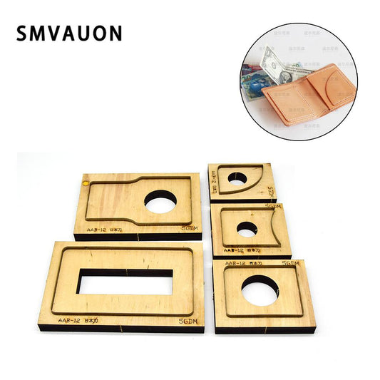 New simple style leather wallet cutting die coin handbag punching tool wallet steel straight die wallet cutting die