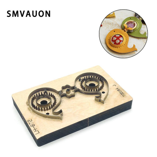 SMVAUON Whale Key-chian DIY Leather Key Pendant  New Diy Die Die Cutter Cutting Die For Leather