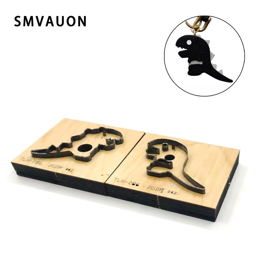 Diy Leather Wood Die-cutting Diy Dinosaur New Keychain Steel Laser Mold Die-leather Suitable For Die-cutting Machines