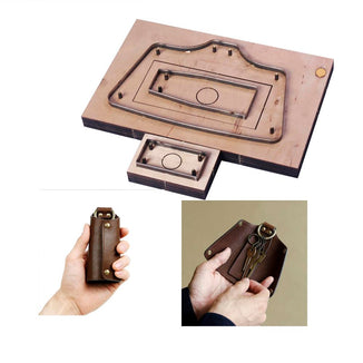 Leather Key Pendant Cut Dies Diy Handmade Japanese steel Wooden Cutting Die Making Decor Supplies Template