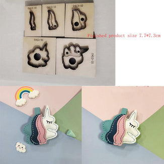 Wooden Cutting Die DIY Leather Pendant Craft Laser Mold Handmade Leather Goods Dies Template Suitable For Die Cutting Machine