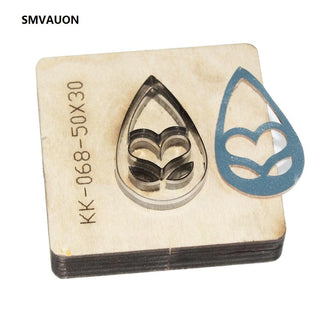 Cutting Mould Water Drop Japanese Steel Knife Leather Earring  Leather Decorative Earring Template Die Cutting Machine