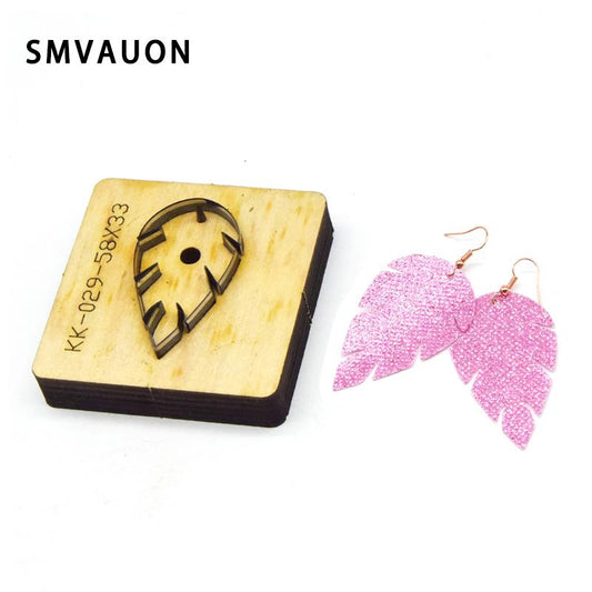 SMVAUON Leather Earring Cutting Die Leaves Shape Paper Art Leather Decoration Tool For Die Cutting Machine DIY Handicraft Cutter