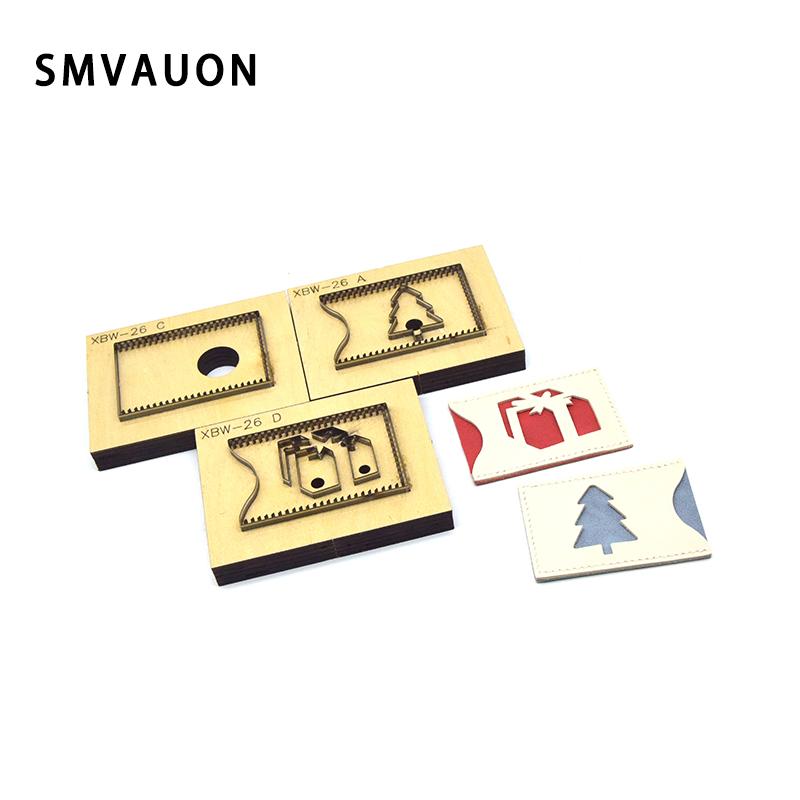 SMVAUON Creative DIY Credit Card Holder Coin Purse Leather Cutting Die Handicraft Tool Punch Cutter Mold Wallet Laser Cut Die