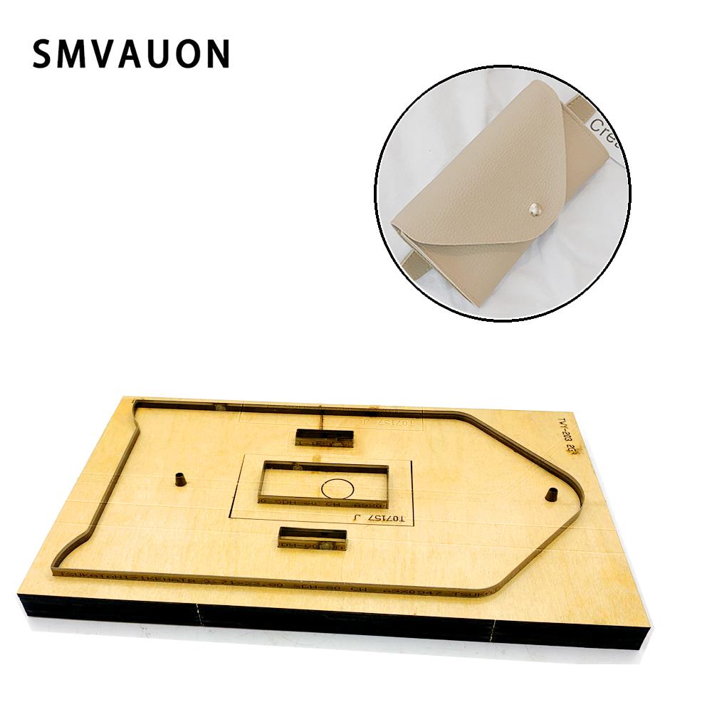 SMVAUON Cutting Dies Wooden Diy Woman Crossbody Bag Leather Handmade Craft Laser Mold Tools Suitable For Die-cutting Machine