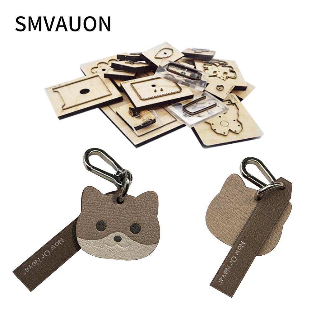 SMVAUON Metal Cutting Die Wood Die Cutting Accessories Diy Wooden Die New Cartoon Cute Kitten Wooden Knife Mold