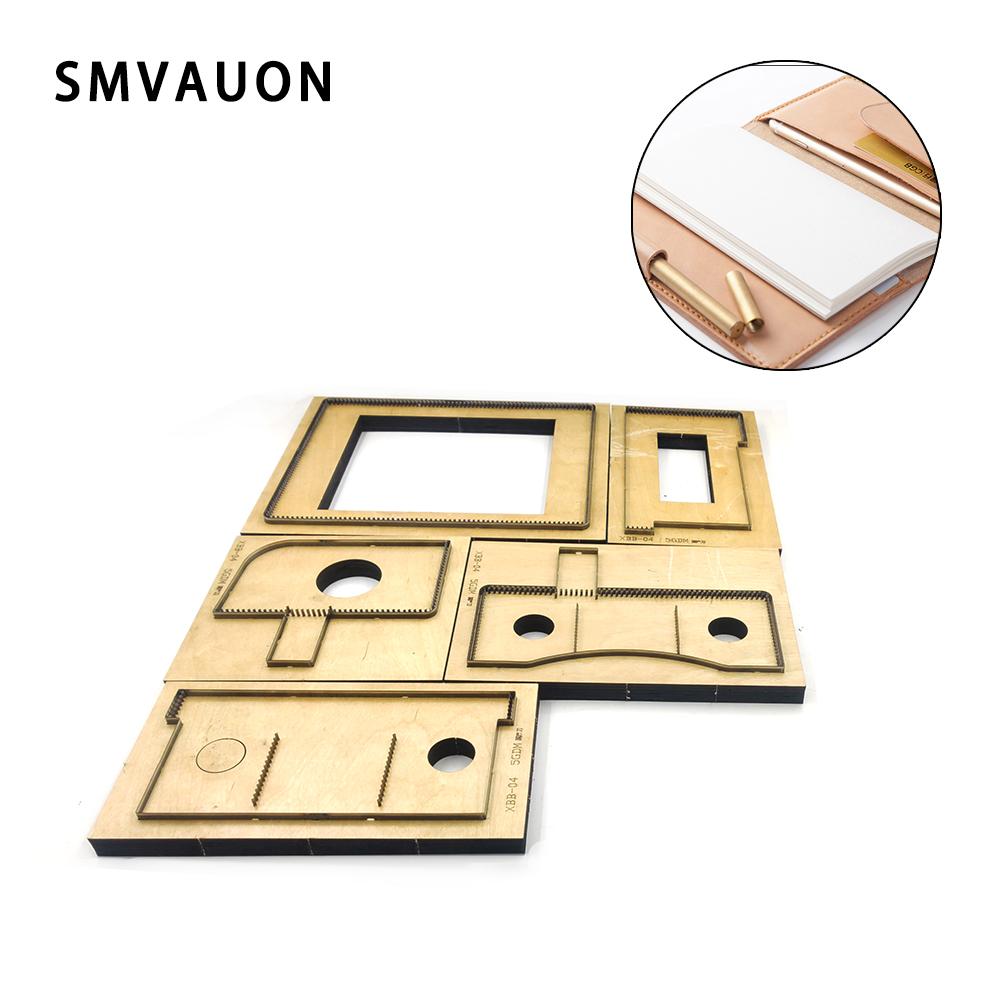 SMVAUON Utility Classic Wallet Die Punching Tool Steel Long Card Bag Straight Die Leather Wallet Wood Cutting Die