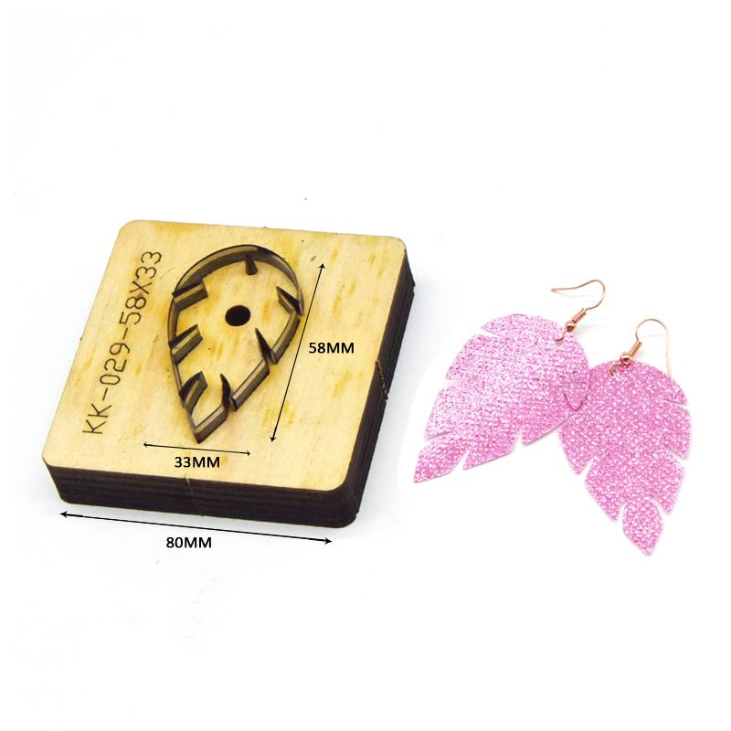 SMVAUON Leather Earring Cutting Die Leaves Shape Paper Art Leather Decoration Tool For Die Cutting Machine DIY Handicraft Cutter