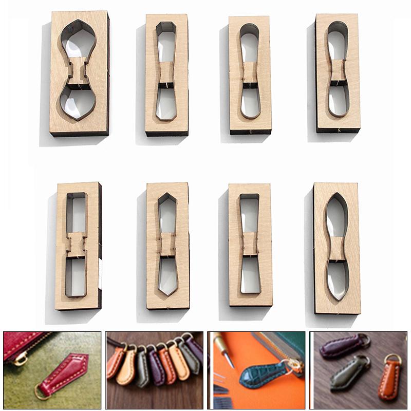 Leather Accessories Cutting Dies Wooden DIY Handmade Custom Cut Mold Punch Tools Zipper Head Wood Punching Stencil