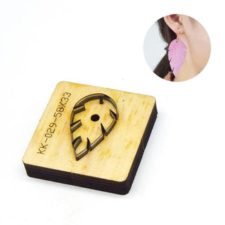 SMVAUON Leather Earring Cutting Die Leaves Shape Paper Art Leather Decoration Tool For Die Cutting Machine DIY Handicraft Cutter