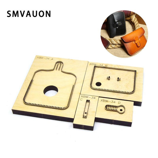 DIY Crossbody Bag Leather Cutting Die Custom Handbag Punching Tool Coin Purse Steel Rule Die Small Wallet Cutter Die Cuts