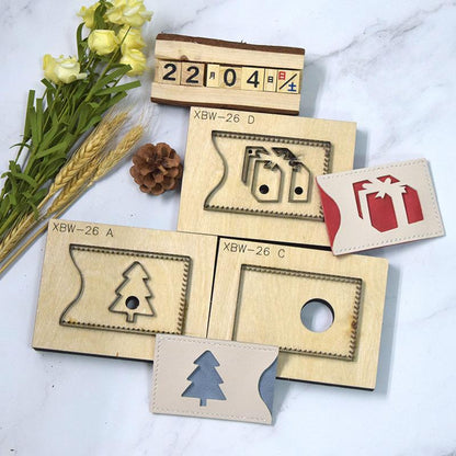 SMVAUON Creative DIY Credit Card Holder Coin Purse Leather Cutting Die Handicraft Tool Punch Cutter Mold Wallet Laser Cut Die