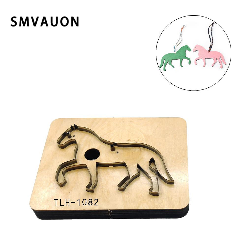 SMVAUON Key-Chain Cartoon Horse 2020 DIY Leather Hanging Cutting Die Knife Mould For Leather Suitable For Big Shot Machines