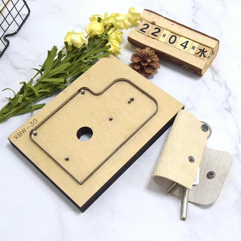 SMVAUON Cutting Die Customized Diy Key Ring Case Leather Car Key Holder Bag Wallet Punching Laser Cutter Mold Leather Keychain