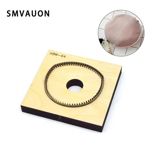 SMVAUON  Japanese Steel Cutting Die Circle Key Ring DIY Key Case Fun Pendant Leather Cutter Mold Knife Mould Hand Punch Tool