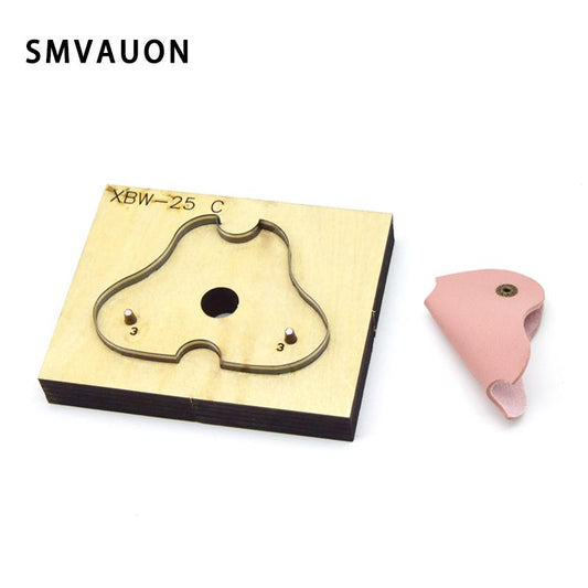 SMVAUON Cutting Die Customized Car Key Bag Ring DIY Keychains Pendant Japanese Steel Wood Cutter Mold Leather Hand Punch Tool