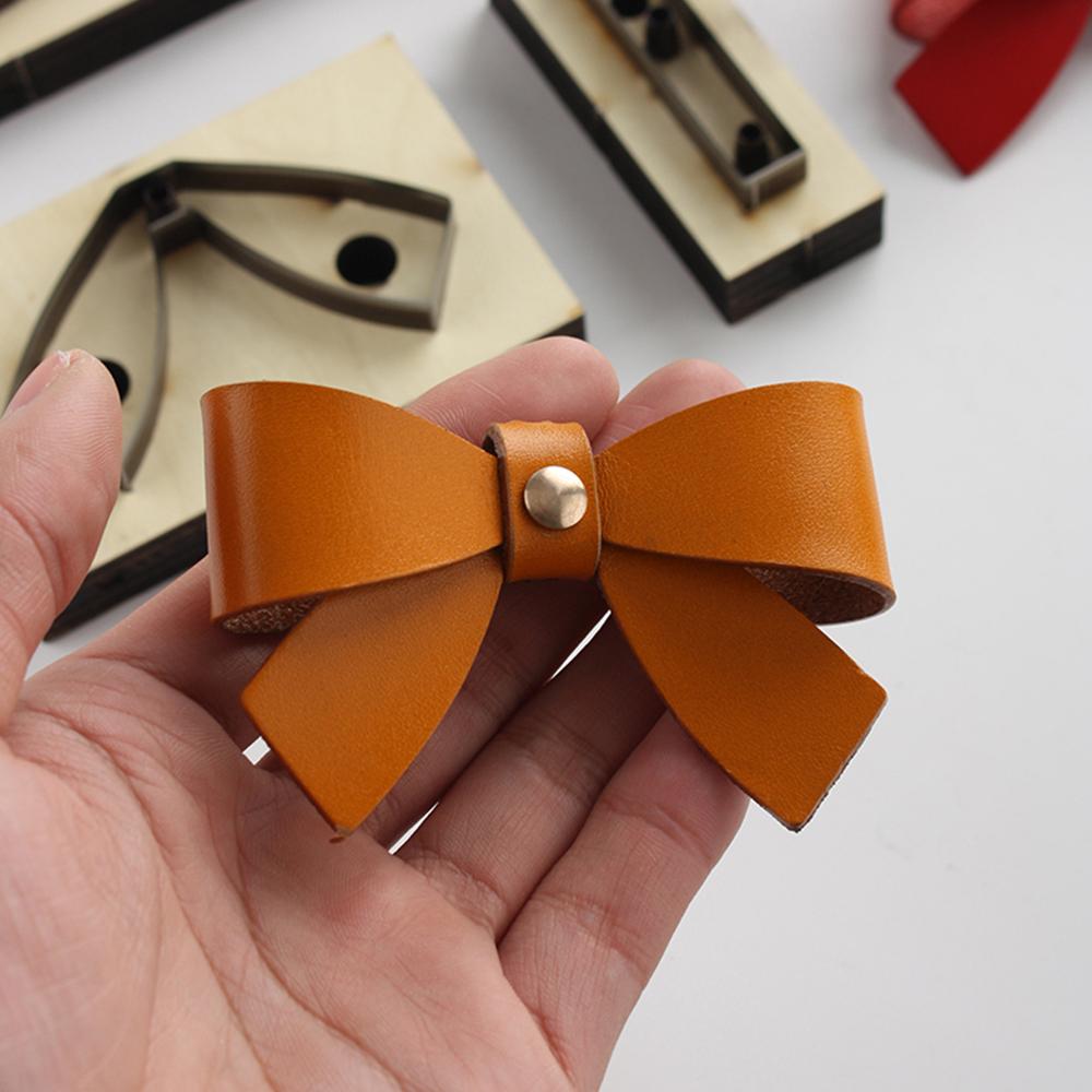 New 2021 Diy Leather Tools Laser Mold Cutting Dies Bow Christmas Decorative Template Bow Tool For Leather Hairpin