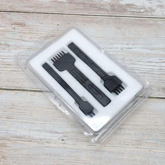 Diy Leather Tool Alloy Steel Row Punch Leather Punch Round Punch 4/5/6 Set Diamond Cut Punch Hand Stitch Threading Punch