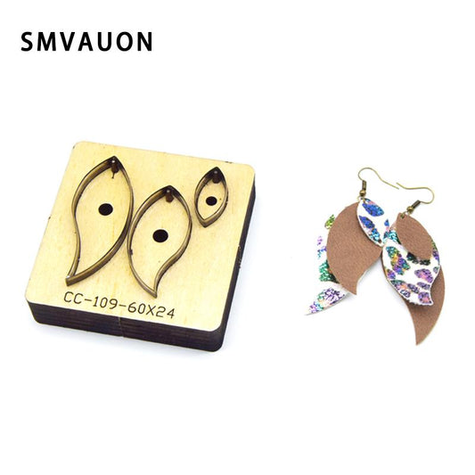 SMVAUON Leather Earring Cutting Die Paper Art Leather Earrings Tool For Die Cutter DIY Handicraft Cutter Free Shipping