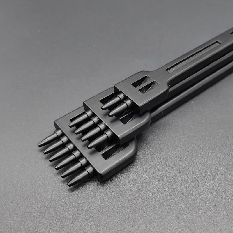 Diy Leather Tool Alloy Steel Row Punch Leather Punch Round Punch 4/5/6 Set Diamond Cut Punch Hand Stitch Threading Punch