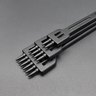Diy Leather Tool Alloy Steel Row Punch Leather Punch Round Punch 4/5/6 Set Diamond Cut Punch Hand Stitch Threading Punch